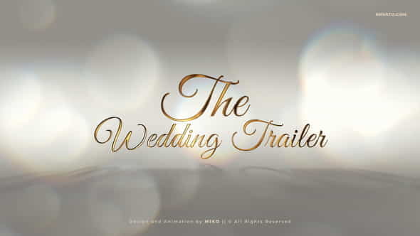 Wedding Trailer - VideoHive 37453336