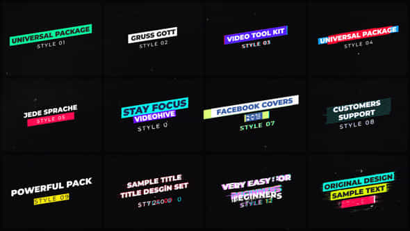 Glitch Typography - VideoHive 37083348
