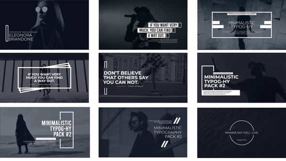 Minimal Typography Pack 2FCPX - VideoHive 32340062