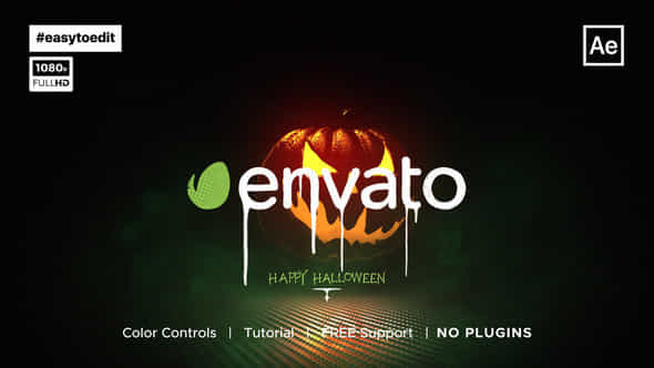 Halloween Logo Opener - VideoHive 39925061