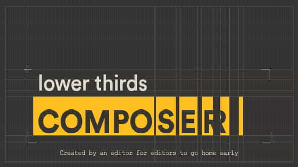 Lower Thirds Composer | After Effects Script | After Effects Scripts - VideoHive 14543539
