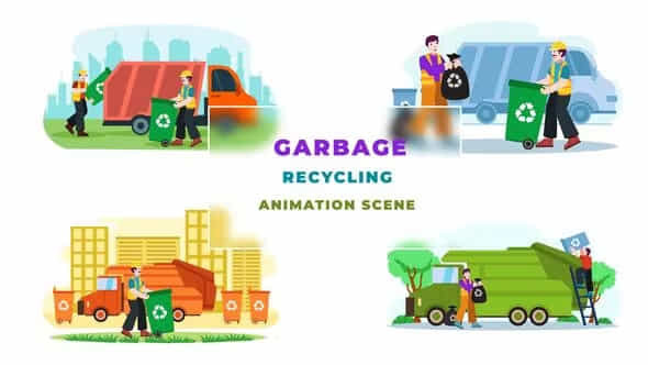 Garbage Recycling Character - VideoHive 39651616