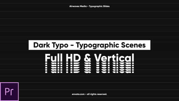 Dark Typo - Typographic Scenes - VideoHive 25727642
