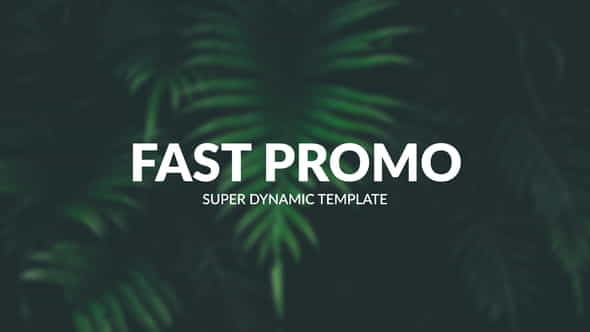 Fast Promo | For Final - VideoHive 26623039