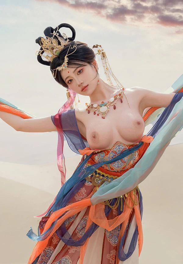 极品女神年年敦煌飞天飘飘若仙无圣光唯美图集(19)