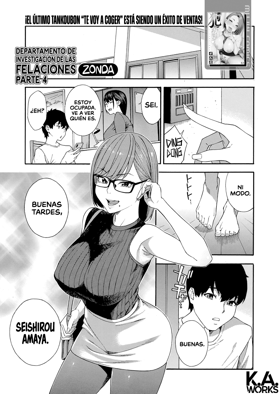 [Zonda] Fellatio Kenkyuubu _ Departamento de Investigación de las Felaciones Ch. 1-4 [Span