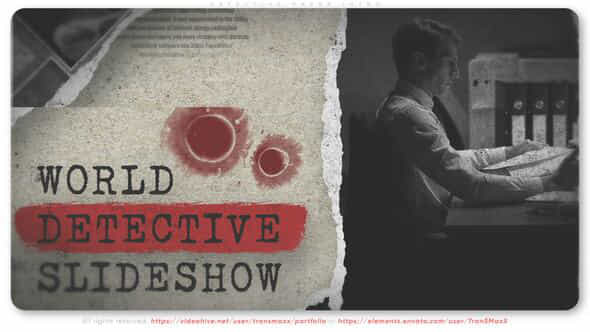Detective Paper Intro - VideoHive 51171586