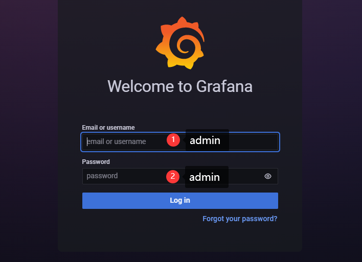 Grafana登录界面