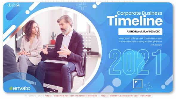 Corporate Business Timeline Slideshow - VideoHive 29956046