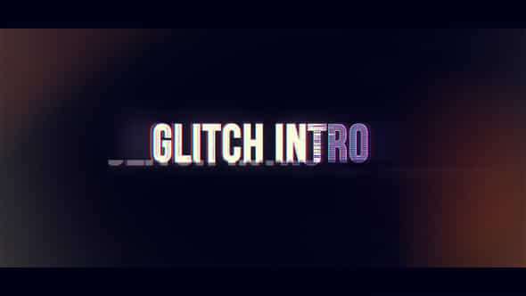 Glitch Logo Reveal - VideoHive 32076373