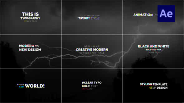 Dynamic Glitch Titles And Text Animation Ae - VideoHive 54756733