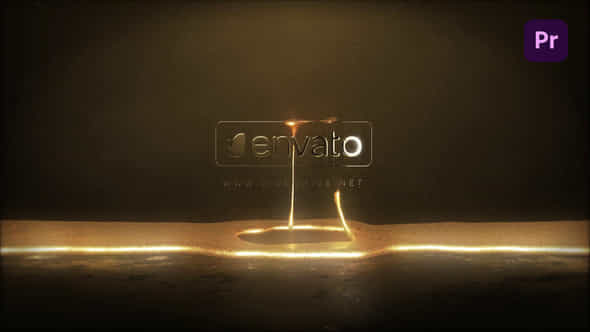 Gold Liquid Logo - VideoHive 47522587