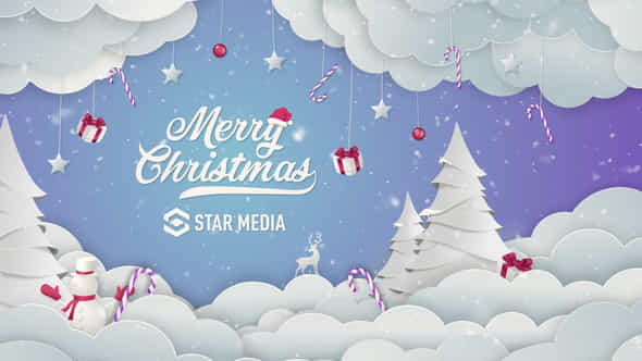 Christmas Logo Magic Snow - VideoHive 34563366