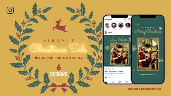 Merry Christmas Sale Instagram Ad - VideoHive 34265880