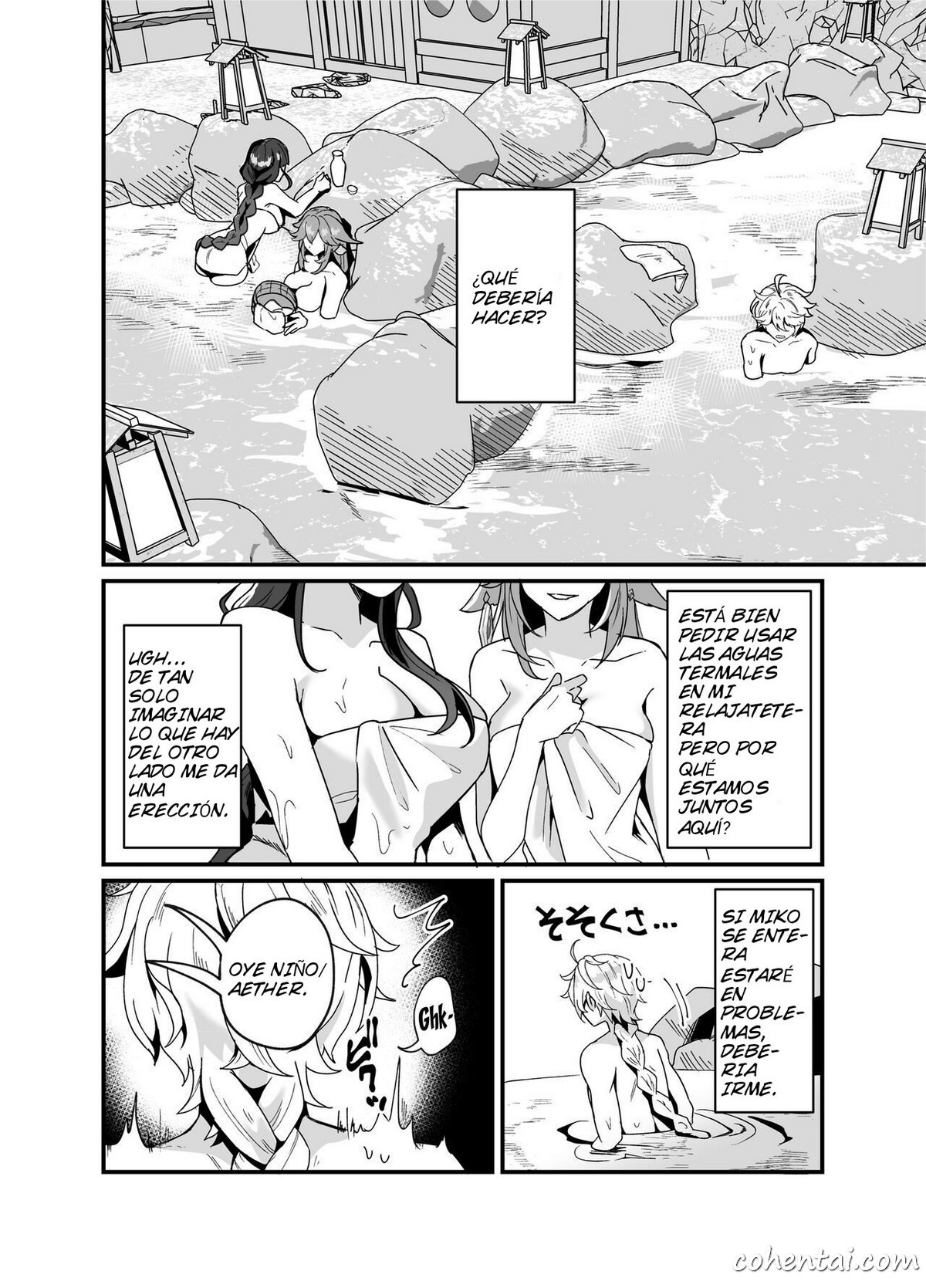 Inazuma Shippori Onsen Kyuuka (Genshin Impact) manga hentai xxx español