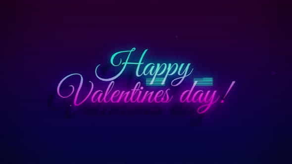 Happy Valentines Day Sale Glitch - VideoHive 25366976