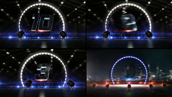 Circle Light Countdown - VideoHive 23669670