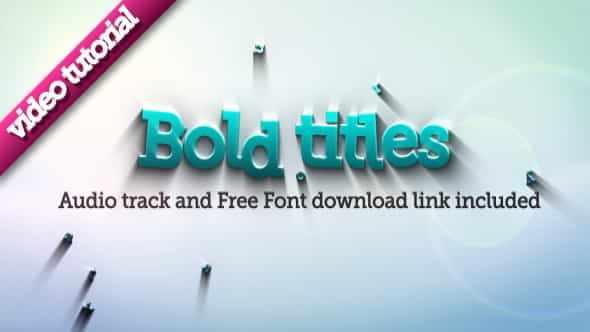 Bold Titles Logo Reveler - VideoHive 117278