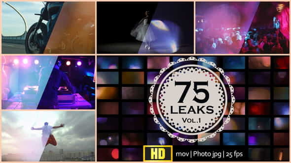 75 Real Light Leaks and - VideoHive 21446941