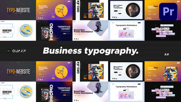Website Promo Typography For Premiere Pro V2 - VideoHive 51225994
