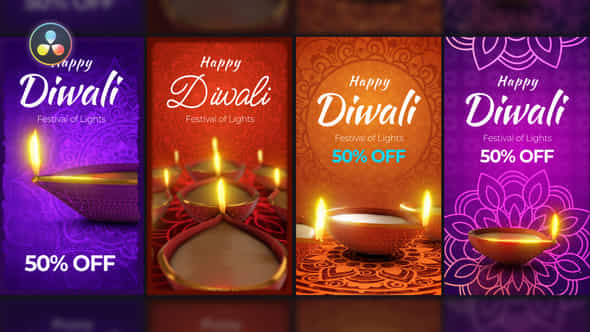 Diwali Festival Stories Pack - VideoHive 48805061