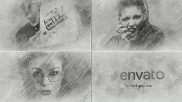 Pencil SketchScribble Drawing - VideoHive 32141213