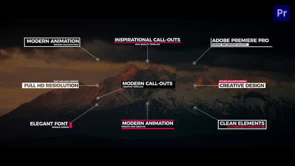 Modern Call Outs For Premiere - VideoHive 33639830
