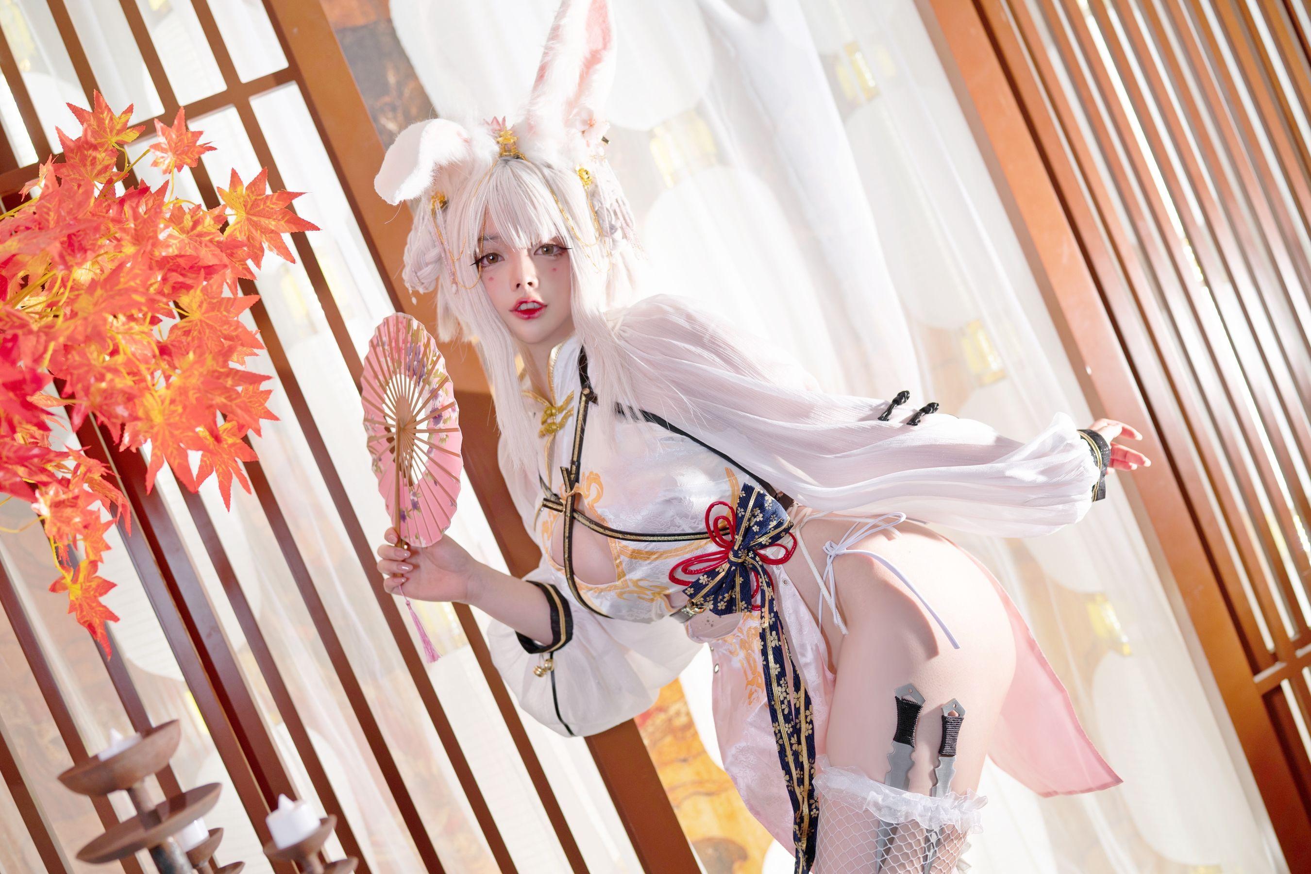 [Cosplay] NinJA阿寨寨 – 肉肉大白兔(27)