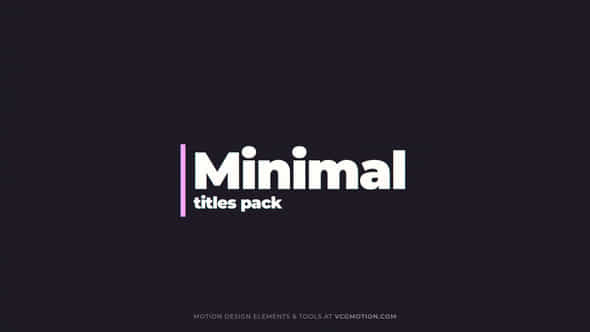 Minimal Typography - VideoHive 36383031