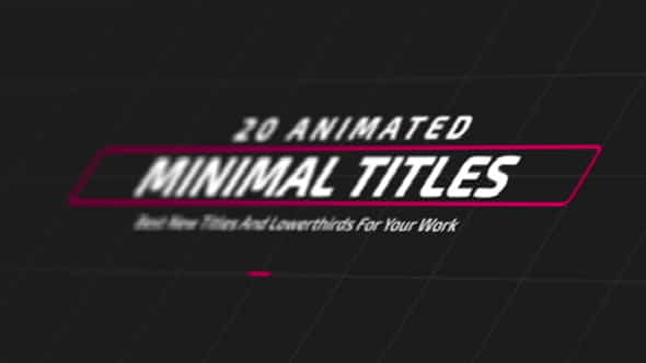 Minimal TItles and - VideoHive 17310788