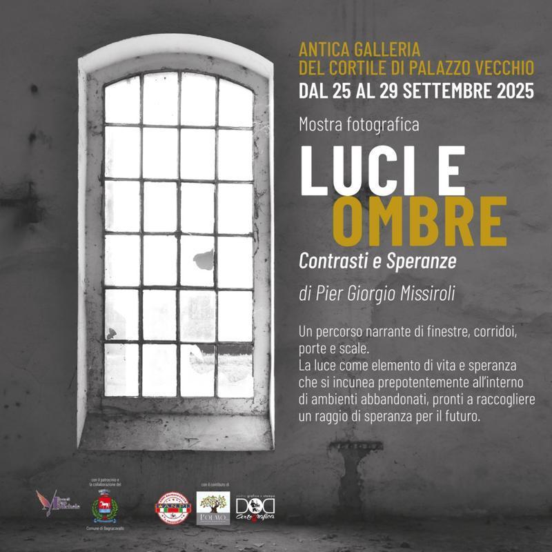 Mostra fotografica Luci ed Ombre “Contrapposizioni e speranze” a Bagnacavallo (Ra) dal 26 al 29 settembre 2025