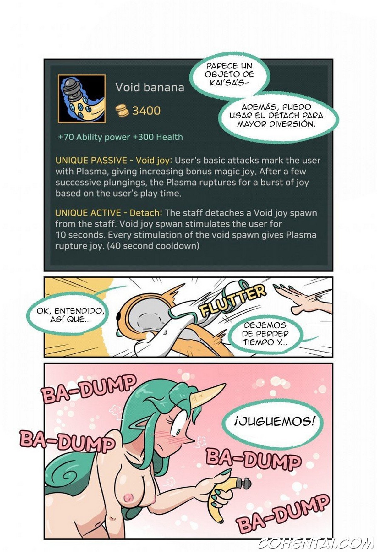 Soraka and the Void banana! (League of Legends) xxx comics manga porno doujin hentai español sexo League of Legends Soraka