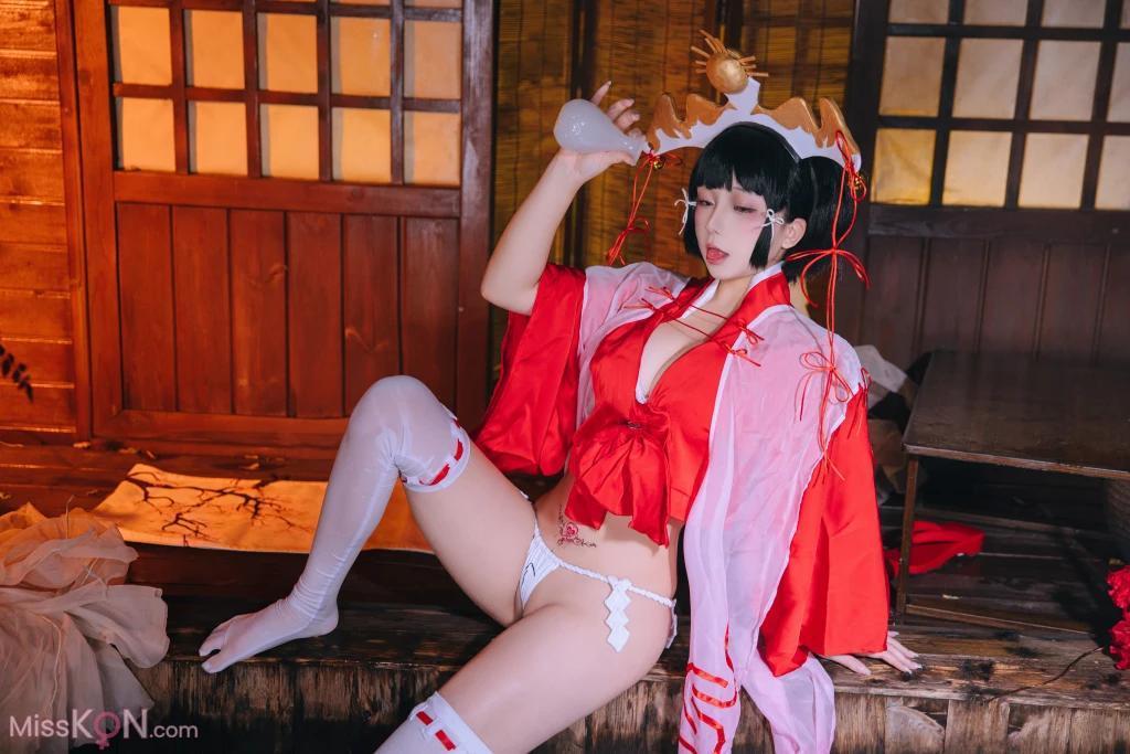 Coser@日奈娇: 辉夜巫女 (130 photos )(11)