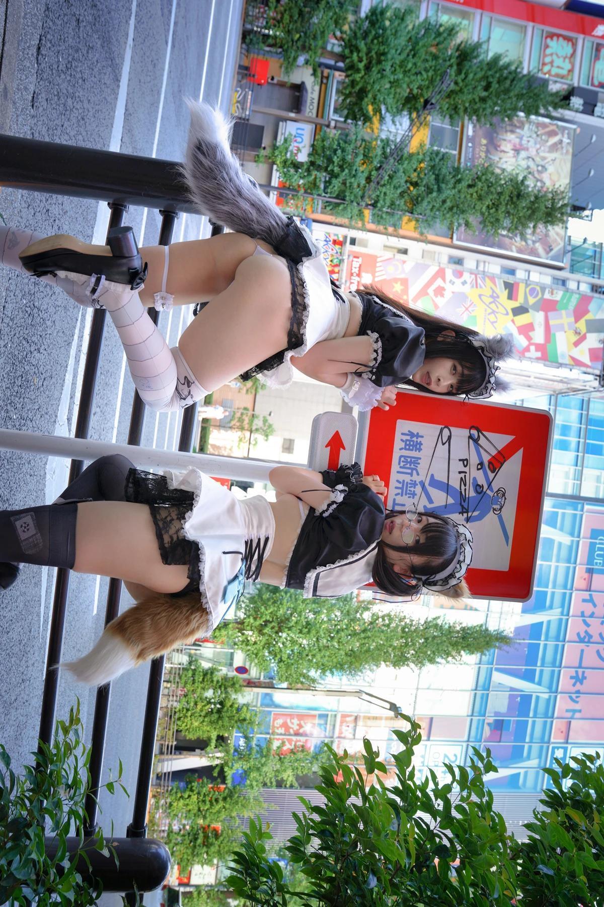 Sui Utatane うたたね翠, Mizuna Shione 水那しおね, 写真集 「野生のメイドがあらわれた！」 Set.02(3)
