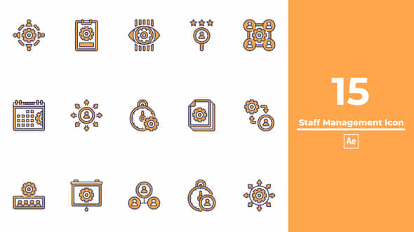 Staff Management Icon After Effects - VideoHive 49605940