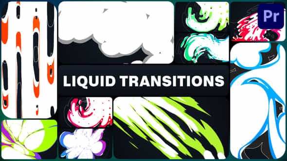 Colorful Liquid Transitions For Premiere Pro - VideoHive 50689526