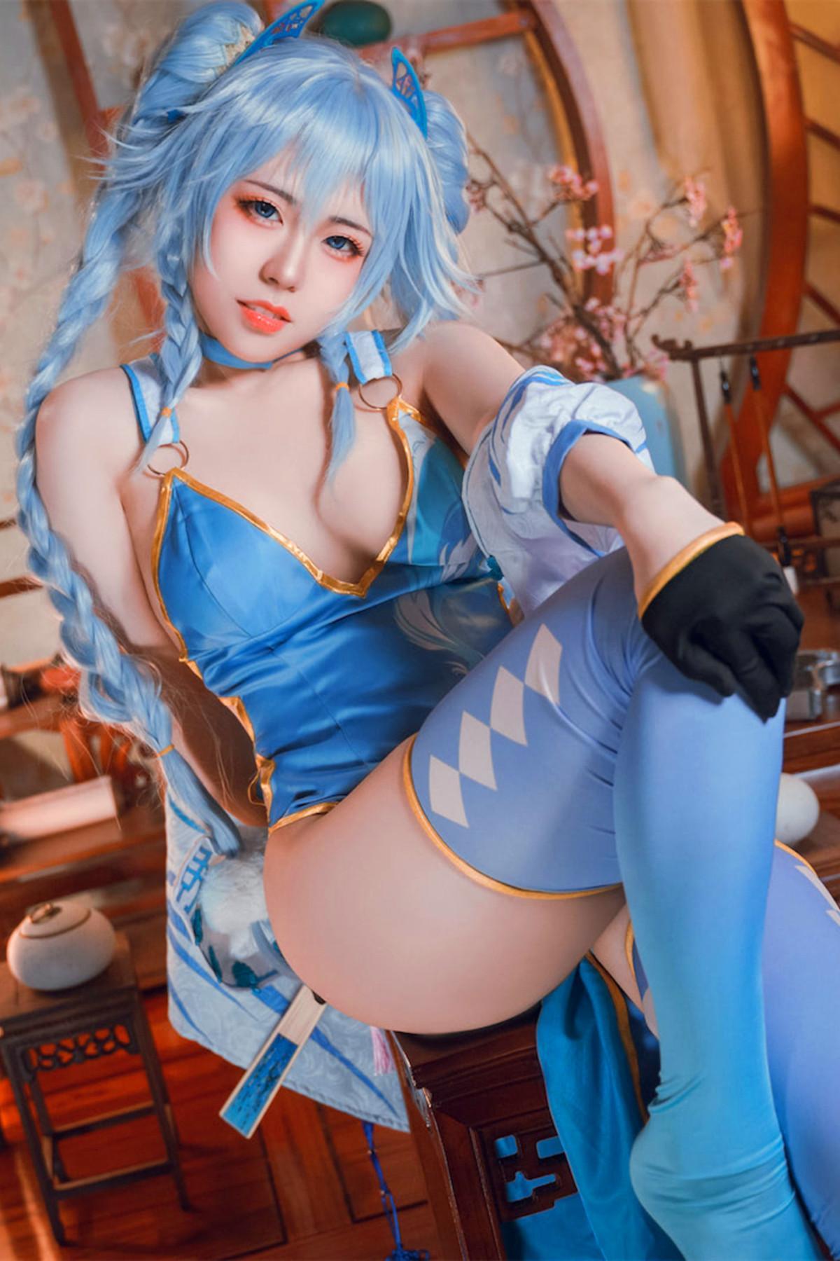 Cosplay 虎森森 少女前线 翠雀媚(27)