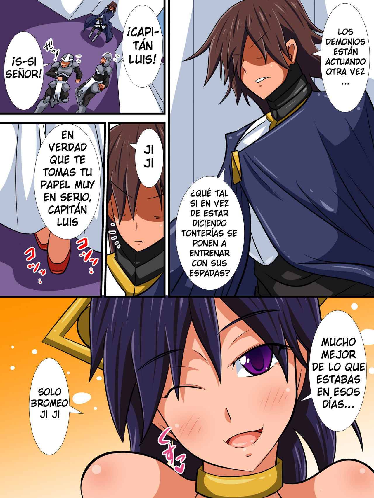 [Haneinu] Osananajimi no Onna Kishi ga Oujo ni Naru Made Kouhen [Spanish] [Yumrod]