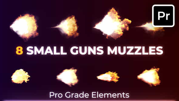 Small Muzzle Flashes - VideoHive 46414682