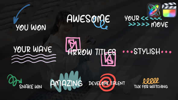 Doodle Arrow Titles - VideoHive 48266468