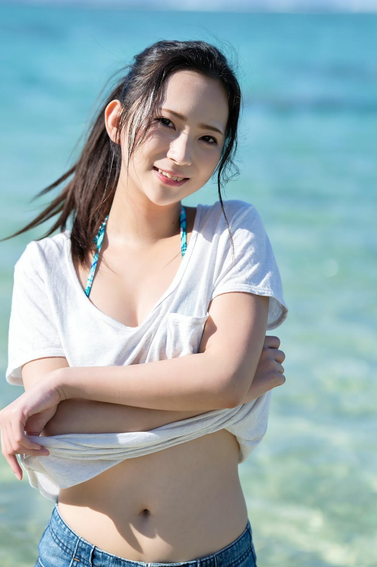 Miho Machiyama 街山みほ, idolpost 写真集 「煌めく紺碧の」 Set.01(4)