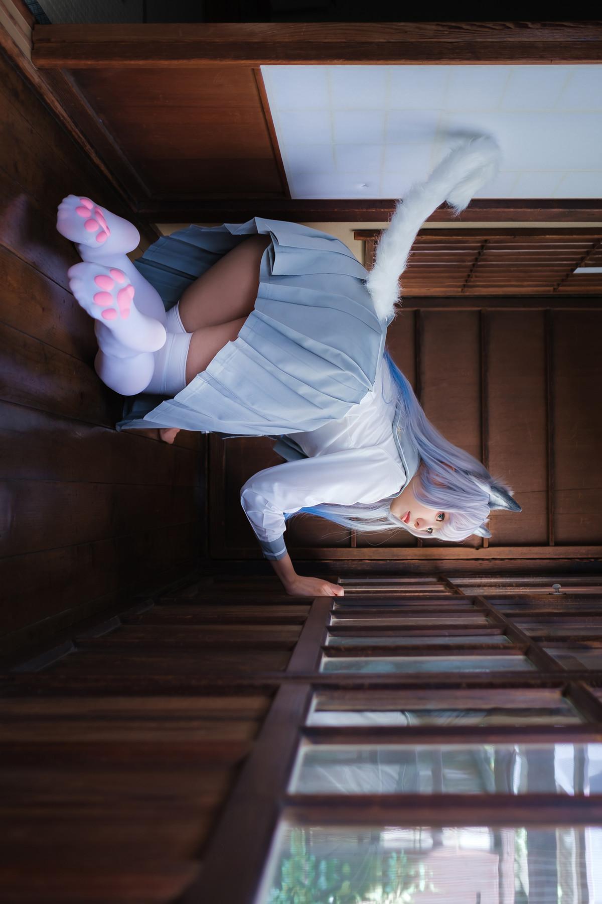 Cosplay ElyEE子 Veranda White Cat緣廊白貓(15)