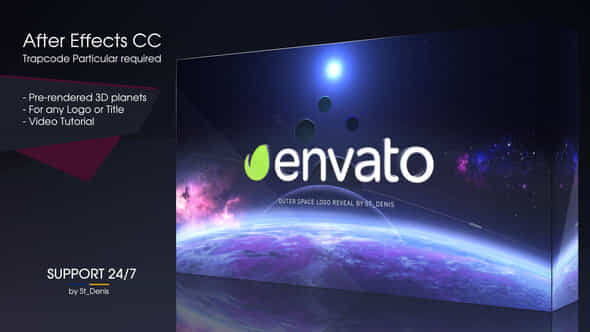 Space Logo Reveal - VideoHive 38404308