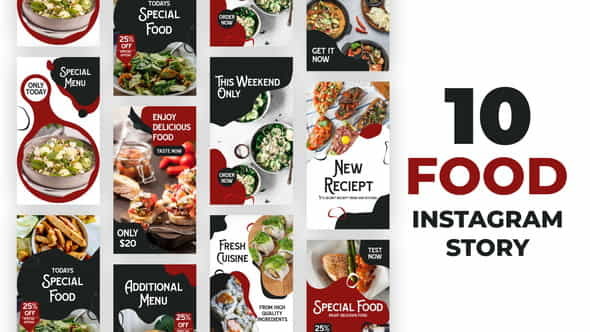 Food Liquid Style Instagram Stories - VideoHive 34403522