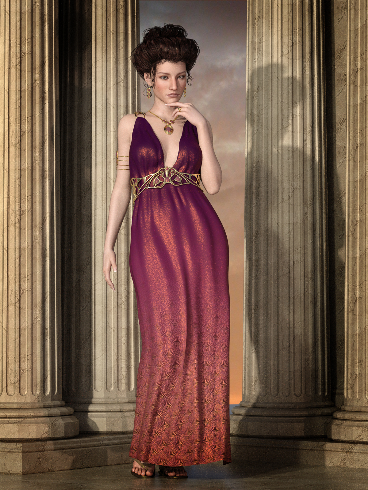Drusilla Dress for Genesis 3 Female