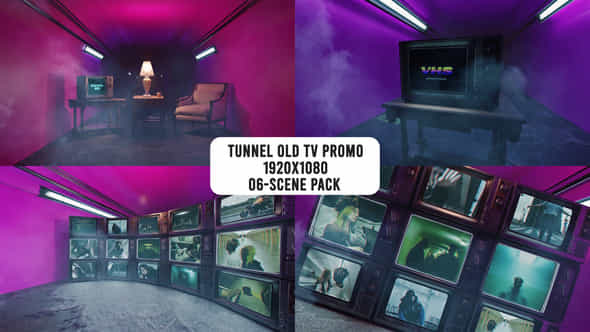 Tunnel Old Tv Promo - VideoHive 51920248