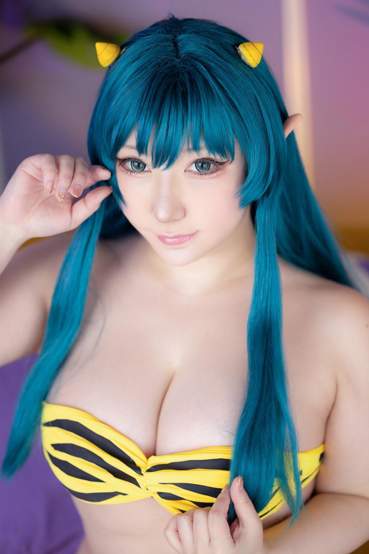 Cosplay SAKUサク Lum ラム うる星やつら Set.01(32)