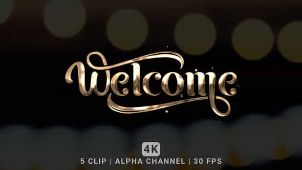 Welcome Text Animation - VideoHive 48383568