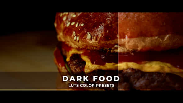 Dark Food Luts - VideoHive 43418893