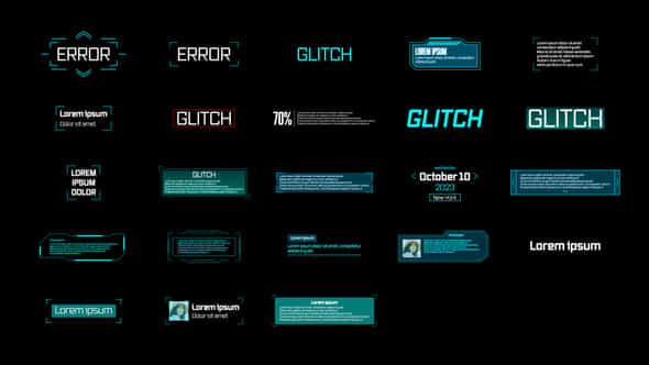 Glitch Titles - VideoHive 55877545